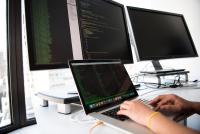 Image of computer screens with code